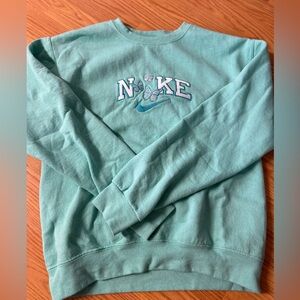 Teal nike crewneck